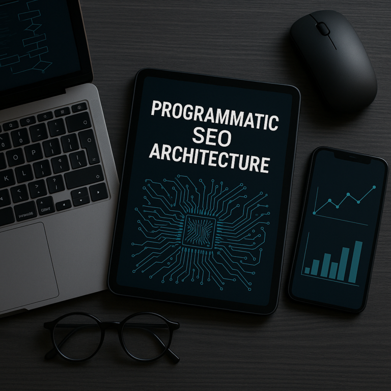 Programmatic SEO Architecture enterprise architecture diagram and strategic workflow